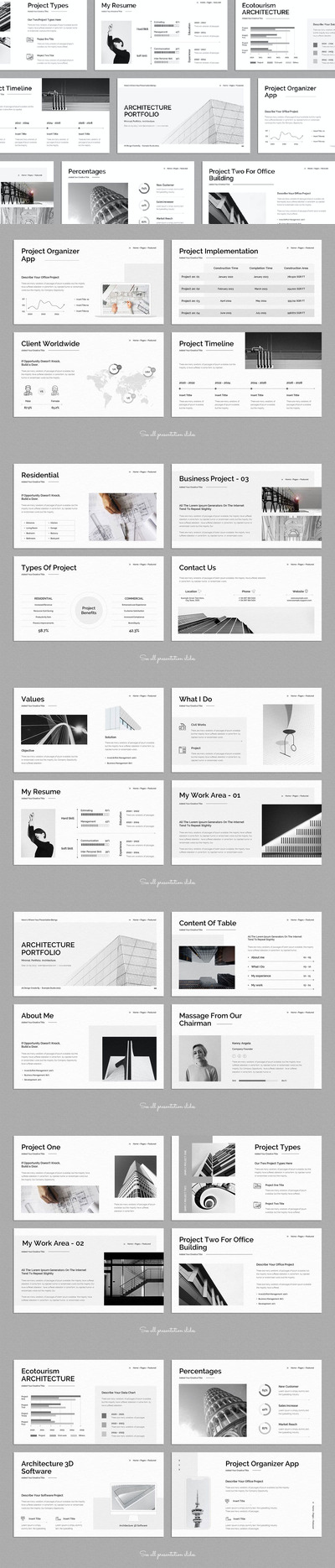 架构体系结构产品组合 PPT模板 (PPTX)