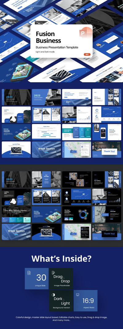 品牌商业时尚PPT模板 (PPTX)