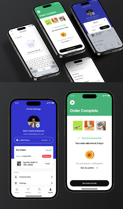 电商附加屏幕APP UI KIT (FIG)