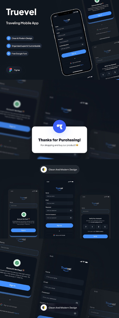 暗模式验证页面APP UI KIT (FIG)