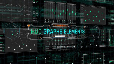 HUD图形元素AE视频模版 (AEP)