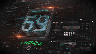 赛博朋克风倒计时AE视频模版 (AEP)