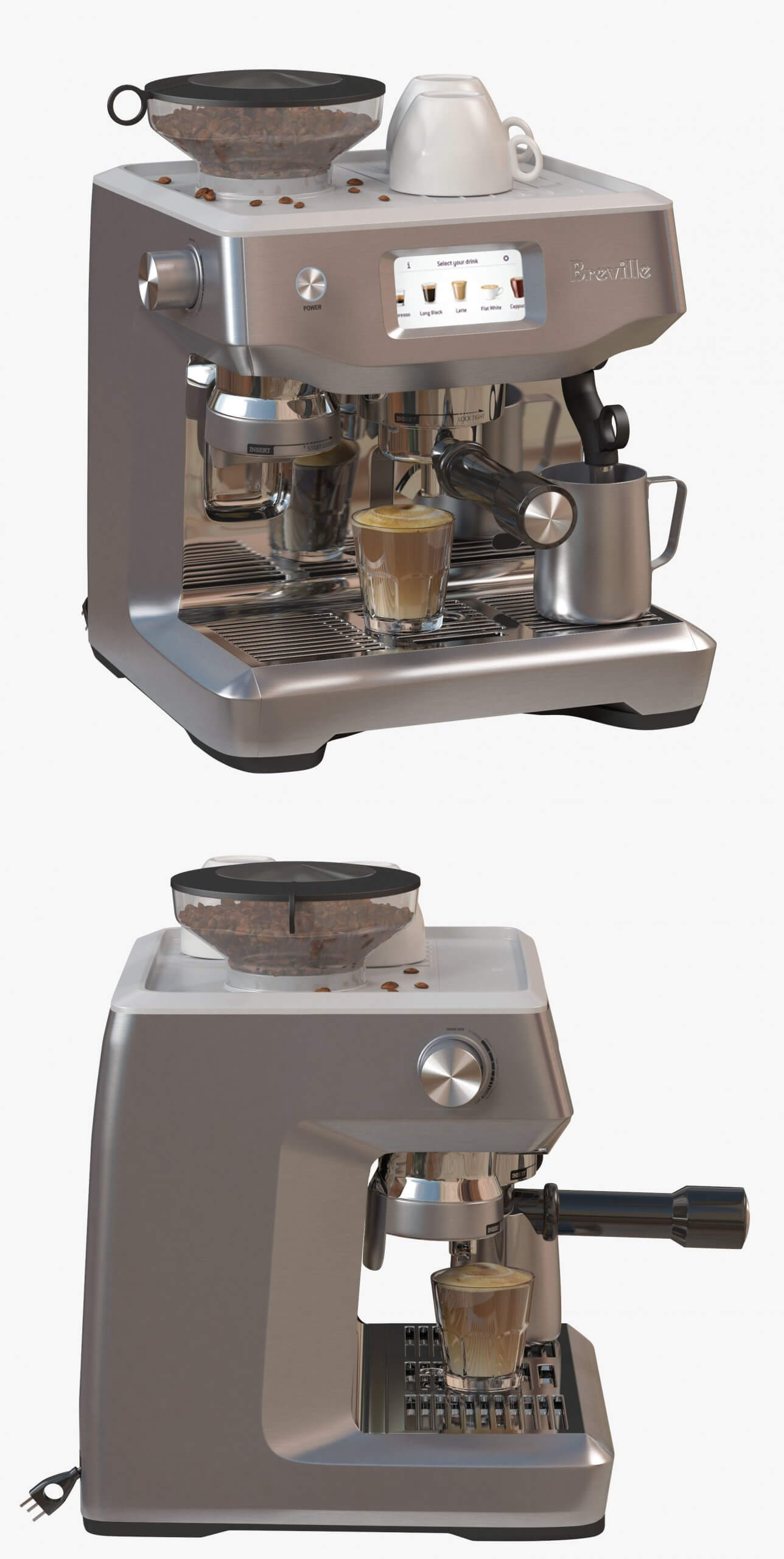 铂富Breville Oracle Touch咖啡机3D模型（OBJ,FBX,MAX）