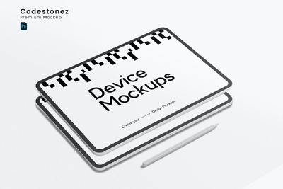 iPad Pro 模型样机 (PSD)