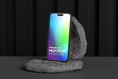 屏幕手机显示屏实物模型样机 (PSD)