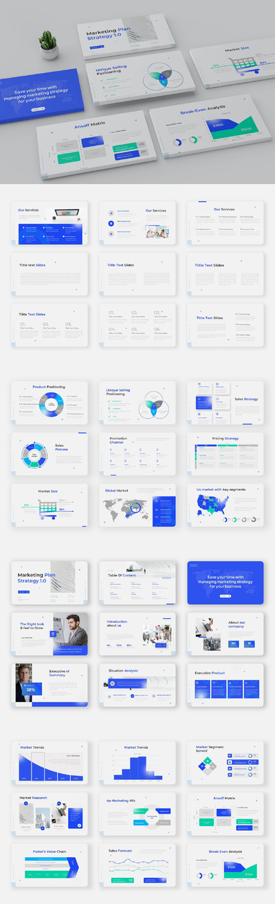 营销计划战略PPT模版 (PPTX,PPT)