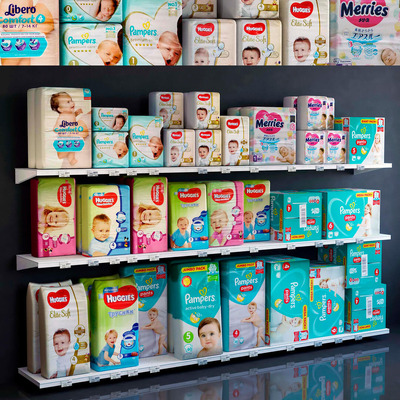 婴儿纸尿裤产品货架3D模型（MAX）