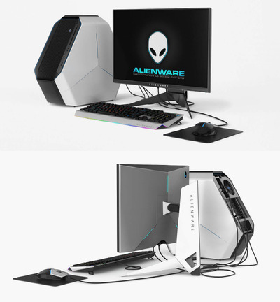 Dell Alienware戴尔外星人电脑3D模型（OBJ,MAX）