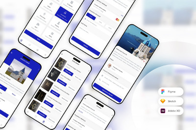 捐赠移动应用App UI Kit (SKETCH,FIG,XD)