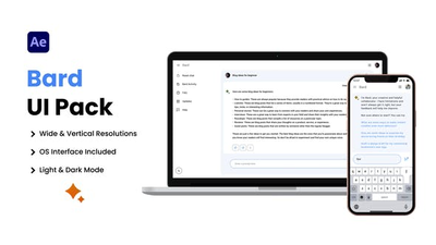 Bord 巴德AI聊天机器人UI包AE动画 (AEP)