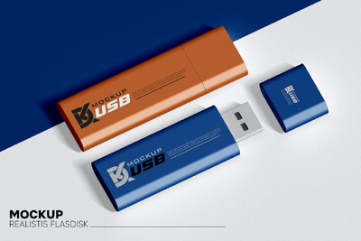 传统U盘设计展示样机 (PSD,JPG)