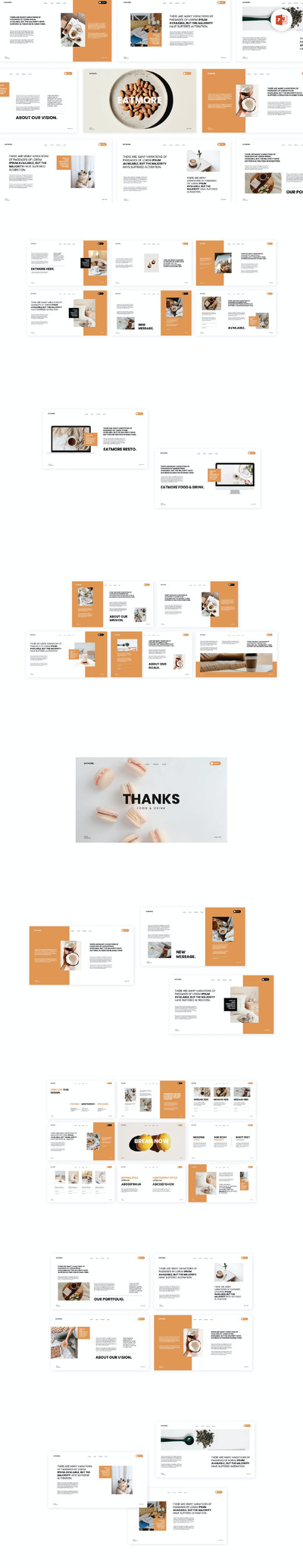 零食食物PPT模版 (PPTX,PPT)
