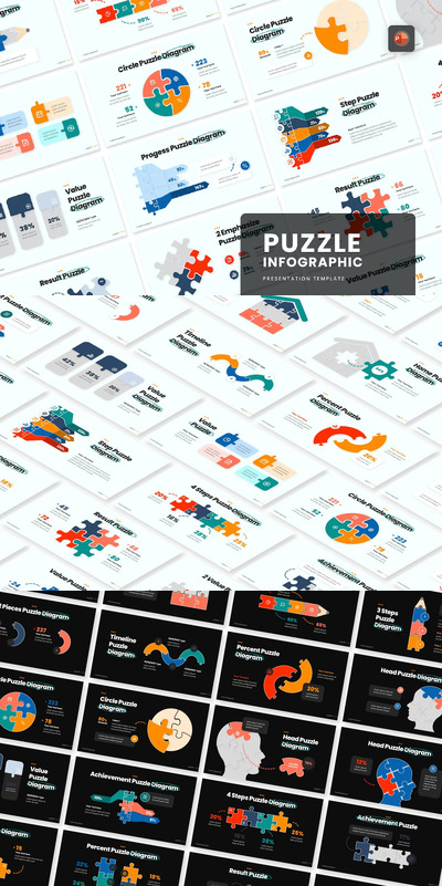 益智信息图模板PPT模版 (PPTX)