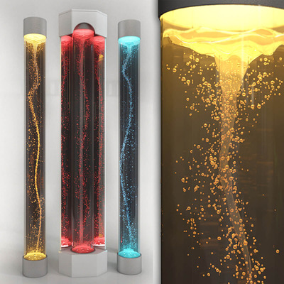 装饰玻璃涡旋柱3D模型（MAX）