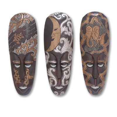 木质非洲面具3D模型（FBX,MAX）