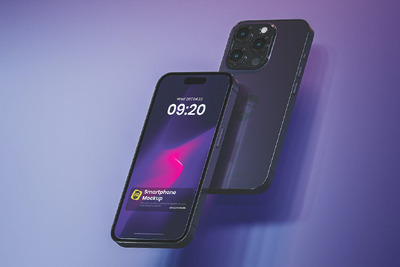 智能手机实物模型样机 (PSD)