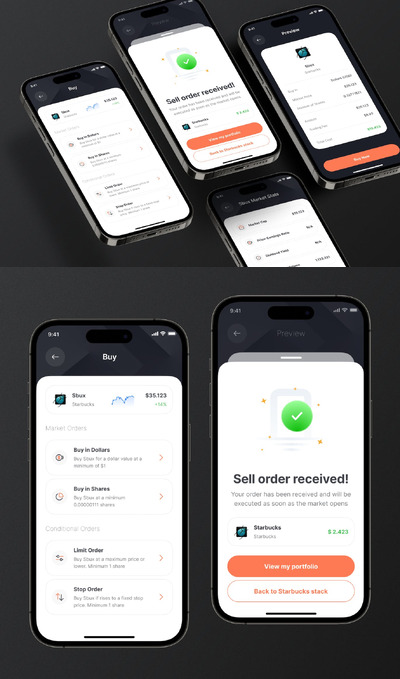 投资组合，买卖App UI Kit (FIG)