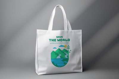 生态手提袋样机 (PSD)