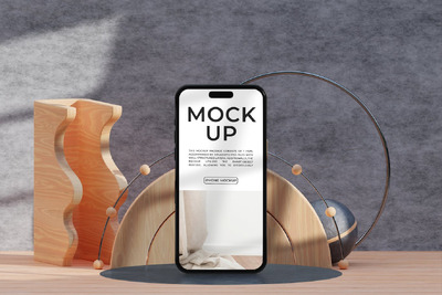 iPhone高端场景手机样机 (PSD)