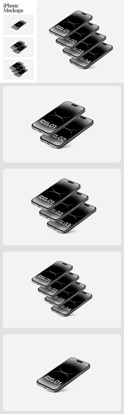 iPhone 模型样机 (PSD)