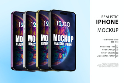 iPhone产品手机样机 (PSD,JPG,PDF)