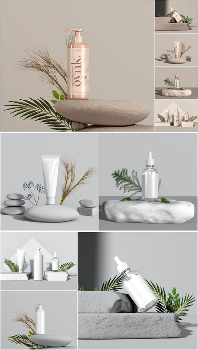 泵瓶品牌模型 (PSD,JPG)