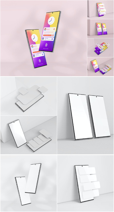 安卓Android 智能手机 Psd 样机集合 (PSD,JPG)