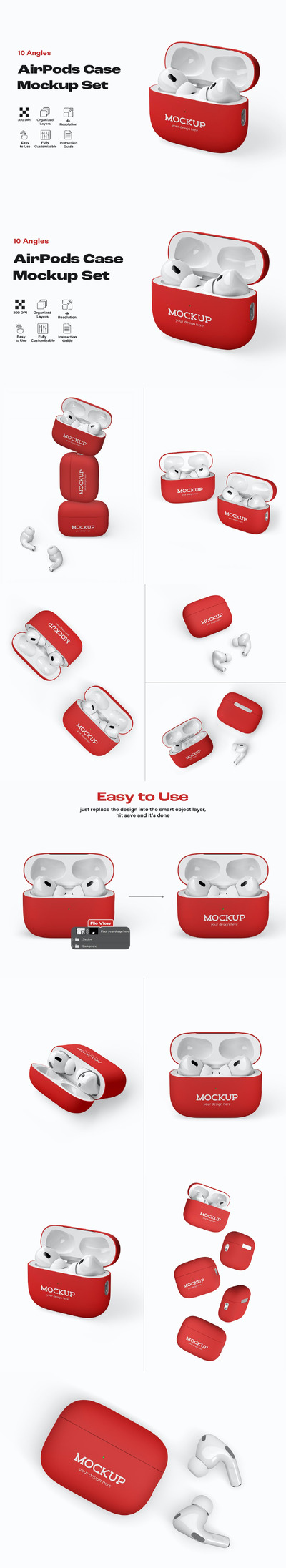 AirPods Pro 外壳样机套装 (PSD)