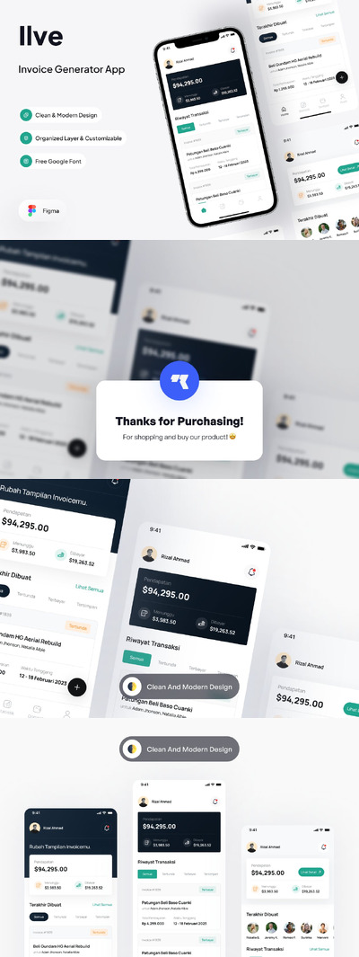日常支出管理主页设计 App UI kit (FIG)