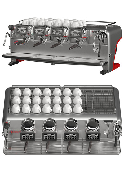 La Cimbali M200商用多口咖啡机3D模型（OBJ,MAX）