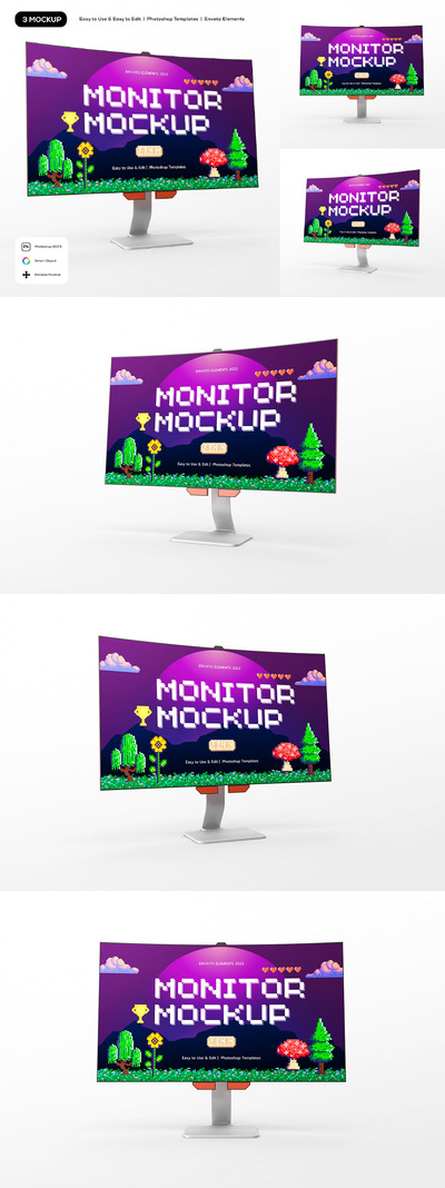 弯曲高清电脑显示器样机 (PSD)