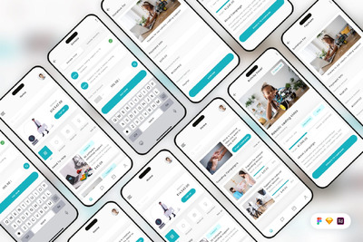 捐赠和众筹移动应用 App UI Kit (SKETCH,FIG,XD)