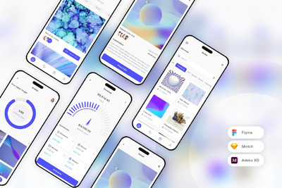 NFT 市场移动应用 App UI Kit (SKETCH,FIG,XD)