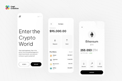 虚拟币交易应用App UI Kit (FIG)