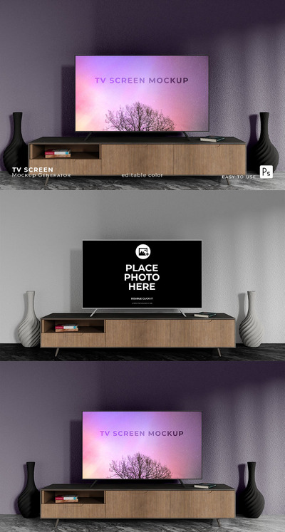 电视屏幕样机 (PSD)