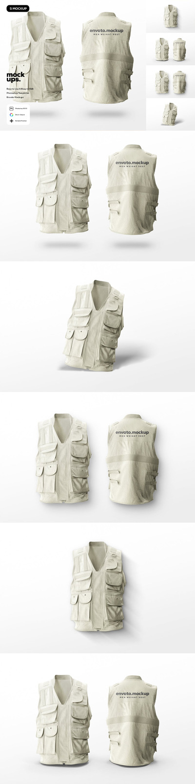 男士背心样机 (PSD)