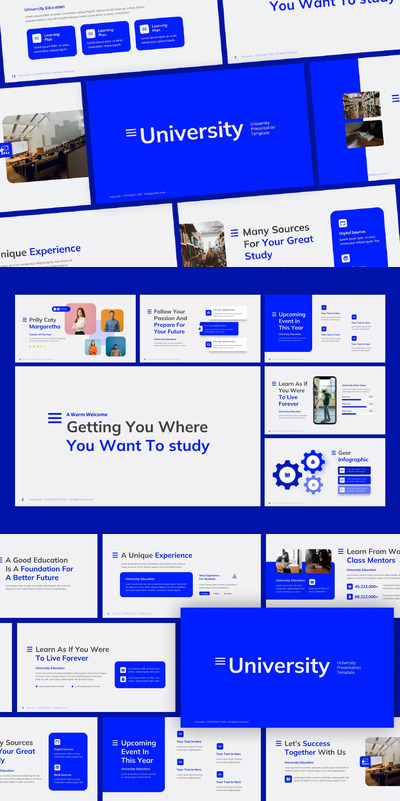 大学教育PPT模版 (PPTX)