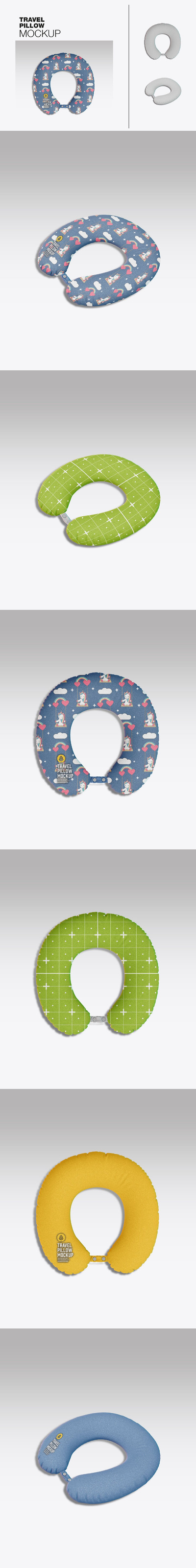 旅行枕头样机 （PSD）