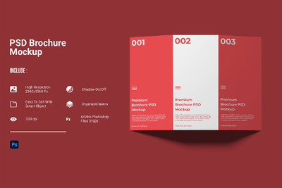 PSD 宣传册模型（PSD，JPG）