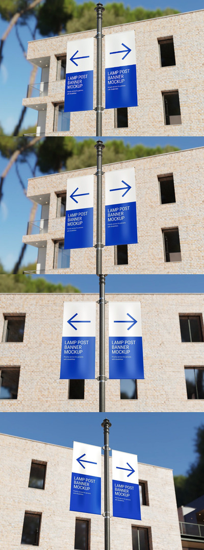 灯柱横幅样机（PSD）