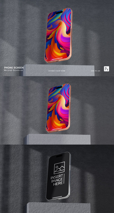 手机屏幕样机 (PSD)