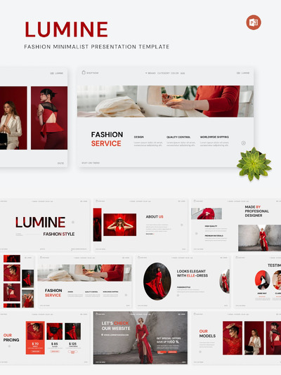 时尚简约PPT模版