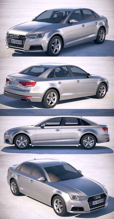 2019奥迪Audi A4 Sedan汽车3D模型（OBJ,FBX,MAX）