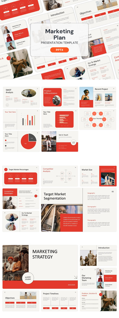 营销计划 - PPT模版