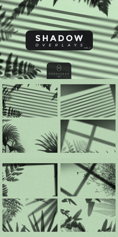 植物阴影叠加 Vol.2 (PNG)
