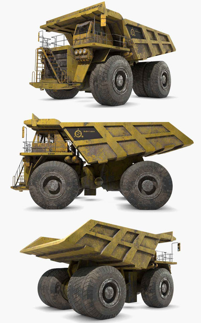 Generic通用自卸卡车low poly 3D模型（OBJ,FBX,MAX）