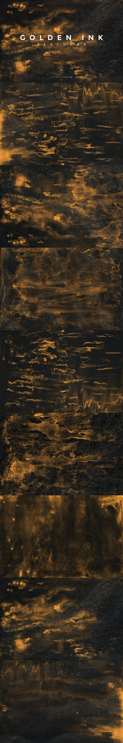 金色墨水纹理 (JPG)