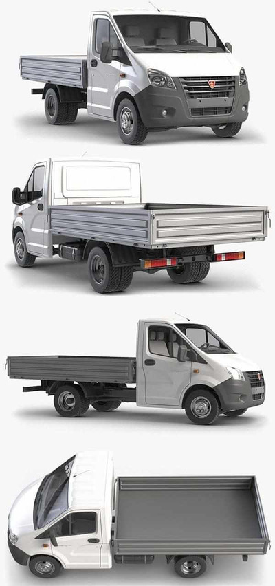 GAZelle NEXT A21R22轻卡汽车3D模型（OBJ,FBX,MAX）