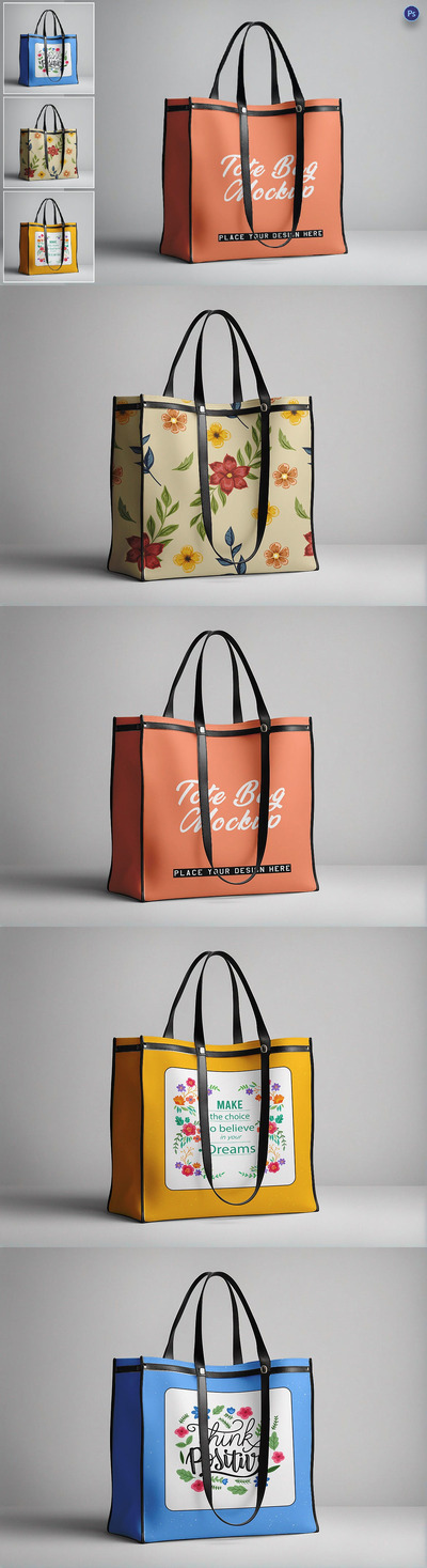 手提袋样机 (PSD,JPG,PDF)