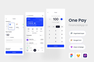 移动金融应用App UI Kit (FIG)